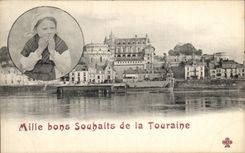 CPA Mille Bons Soubaits De La Touraine Folklore Enfant