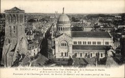 CPA Tours Panorama Of the Charlemagne Tower Of the Basilica St Martin And the Western Part Of the City
