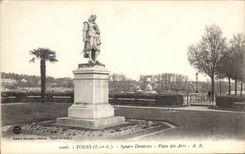 CPA Tours Descartes Public garden Places Arts