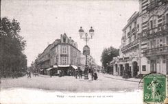 CPA Vichy Places Victor Hugo And Rue De Nimes
