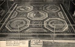 CPA Arles Mosaic Concise Museum Roman four seasons