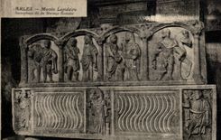 CPA Concise Arles Museum Sarcophagus known as of the Romain Marriage