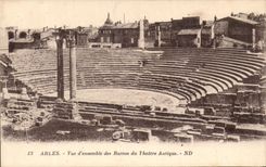 CPA Arles Overall picture of the Ruins of the Ancient Theater