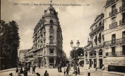 CPA Vichy Streets of President Wilson and Georges Clemenceau