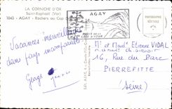 CPA las rocas de Raphael Agay del santo de la cornisa del oro en el cabo