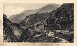 CPA Route De Luz A Gavarnie Porte D'Espagne Et Pont Napoleon