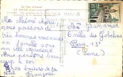 CPA la dimension de la opinion de Baule del amor de la playa hacia Pornichet y el nuevo bulevar