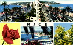 Caminata de CPSM Niza de la entrada inglesa del boro del montaje del puerto