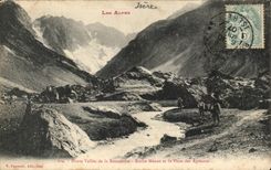 CPA the Alps High Valley Of Romanche Meane Rock And the Punt Of the Lambs