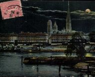CPA Rouen the Seine and quays