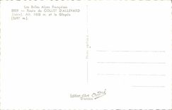 CPSM the Beautiful French Alps Road of the Collet D' Allevard Gleyzin