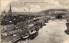 CPA Rouen View taken of the Transporter Boats