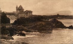 CPA Biarritz Villa Belza et la Rhune