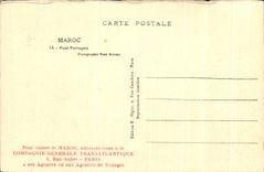 CPA Morocco Portuguese Bridge Transatlantic General Company