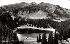 CPA Lac des Chavonnes et le Chamossaire