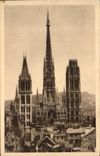 CPA Rouen View on the Cathedral