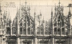 CPA Rouen Palais De Justice Details of the Frontage
