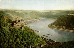 CPA Burg Katz bei St Goarshausen am Rhein 