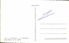 CPSM Nantes cathedral Saint Pierre