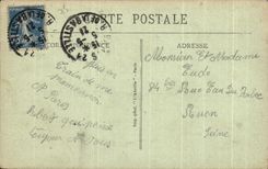 CPA Paris View of the Louvre Caroussel Arc de Triomphe and the Monument of Gambetta