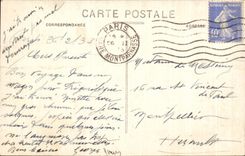 CPA Paris Church NR D of Work Street Vercingetorix