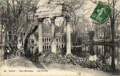 CPA Paris Moneau Park Ruins