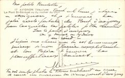 CPA Avignon el St Benezet del puente visto de la roca de los Dom