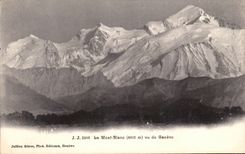CPA Mont Blanc Vu De Geneva Swiss