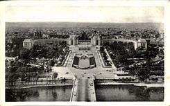 CPA Paris Panoramic View Of the Palate of Chaillot