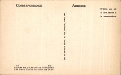 CPA Ruins Of Abbaye De Jumieges Both Tours Of the Church