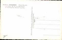 CPA Chamonix Le Chemin de Fer du Montenvers et les Aiguilles verte et du Dru