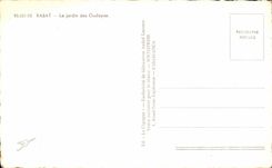 CPA Rabat Le Jardin des Oudayas Maroc 