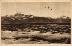 CPA Lannemezan the Peak Of the South And Montaigu seen of the plate