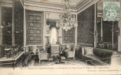 CPA Palais De Fontainebleau Cabinet ou Napoleon 1er signa son abdication