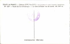 CPA Road of the d4aubisque collar the slat of Bazen seen of the tunnel