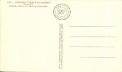 Castillo D Azay de CPA el cuarto grande de la cortina de Rez De Fitted