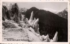 CPA Chamonix Pyramides du glacer des Bossons