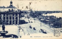CPA Bordeaux Quai Louis XVIII 