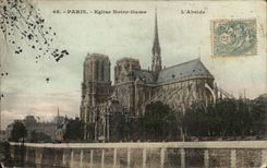CPA Paris Notre Dame Church the Apse