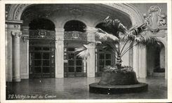 CPA Vichy the hall of the Casino