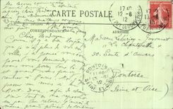 CPA the Mount Gilds Panorama and Road of the Tower of Auvergne Ane Folklore