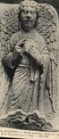 CPA Chartres Portail occidental Figure de l'ange de la Voussure