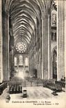 CPA Cathedrale de Chartres La Rosace Vue prise du Choeur