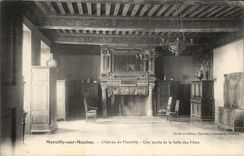 CPA marcilly Sur Maulne Chateau de Marcilly Une partie de la Salle des Feles