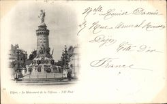 CPA Dijon Le Monument de la Defense