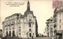 CPA Dijon Hotel des Postes Rue du Chateau