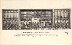 CPA Dijon Musee De Retable d'Autel en Bois Dore Jacques dee Baerze