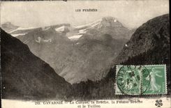 CPA Gavarnie Le Casque la Breche la Fausse Breche et le Taillon