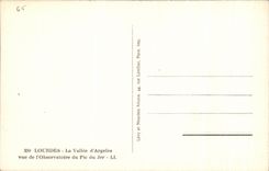 CPA Lourdes La Vallee d'Argeles Vue de L'Observatoire du Pic du Jer