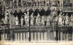 CPA Chartres Fragment du Tour du Choeur Cathedrale